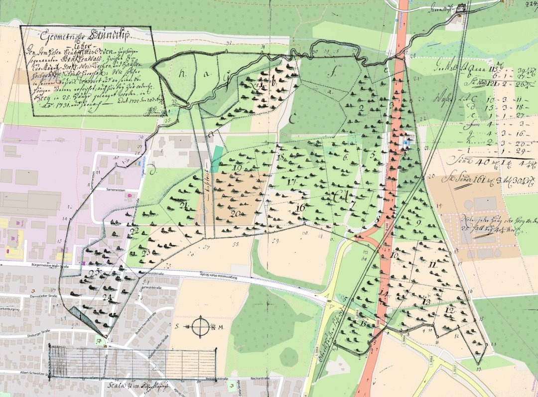 Karte vom Gräfenwald