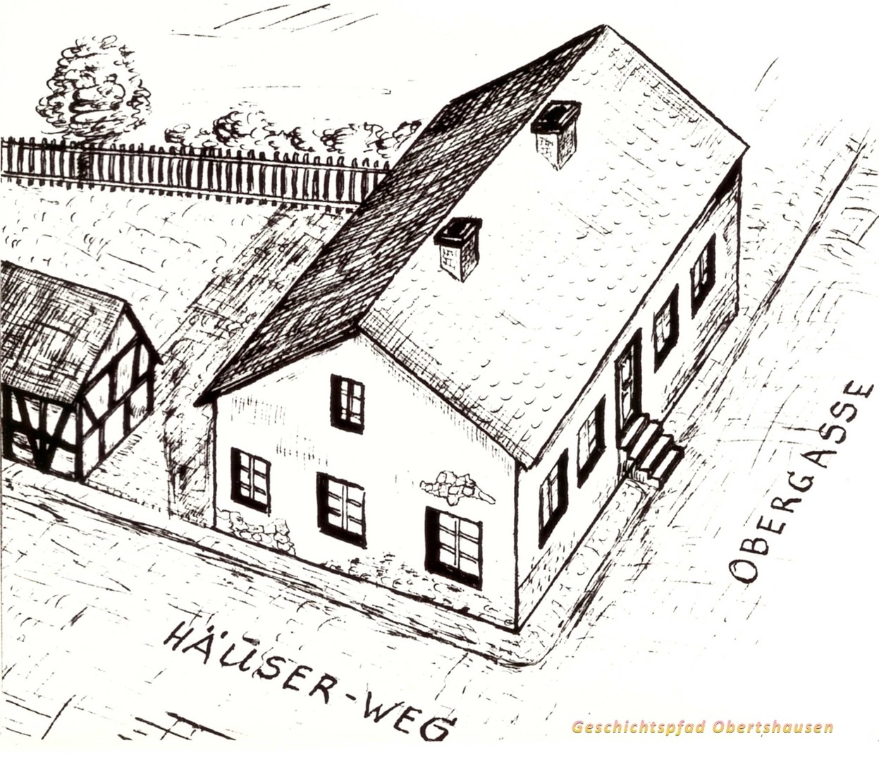 Erstes Schulhaus in Obertshausen