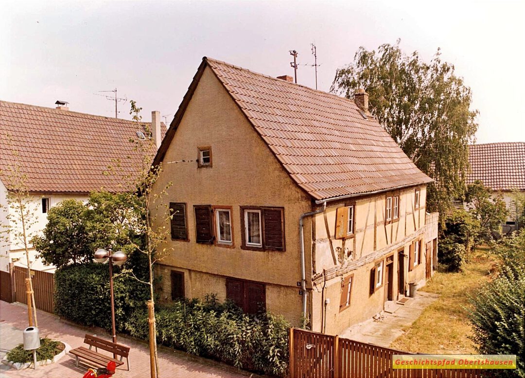 Das Fachwerkhaus Zum Nachtwächter in seinem Zustand vor der Sanierung im Jahr 1985. Bildrechte Hans H. Heng
