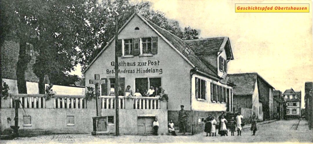 Gaststätte zur Post, Andreas Hindelang, um 1914