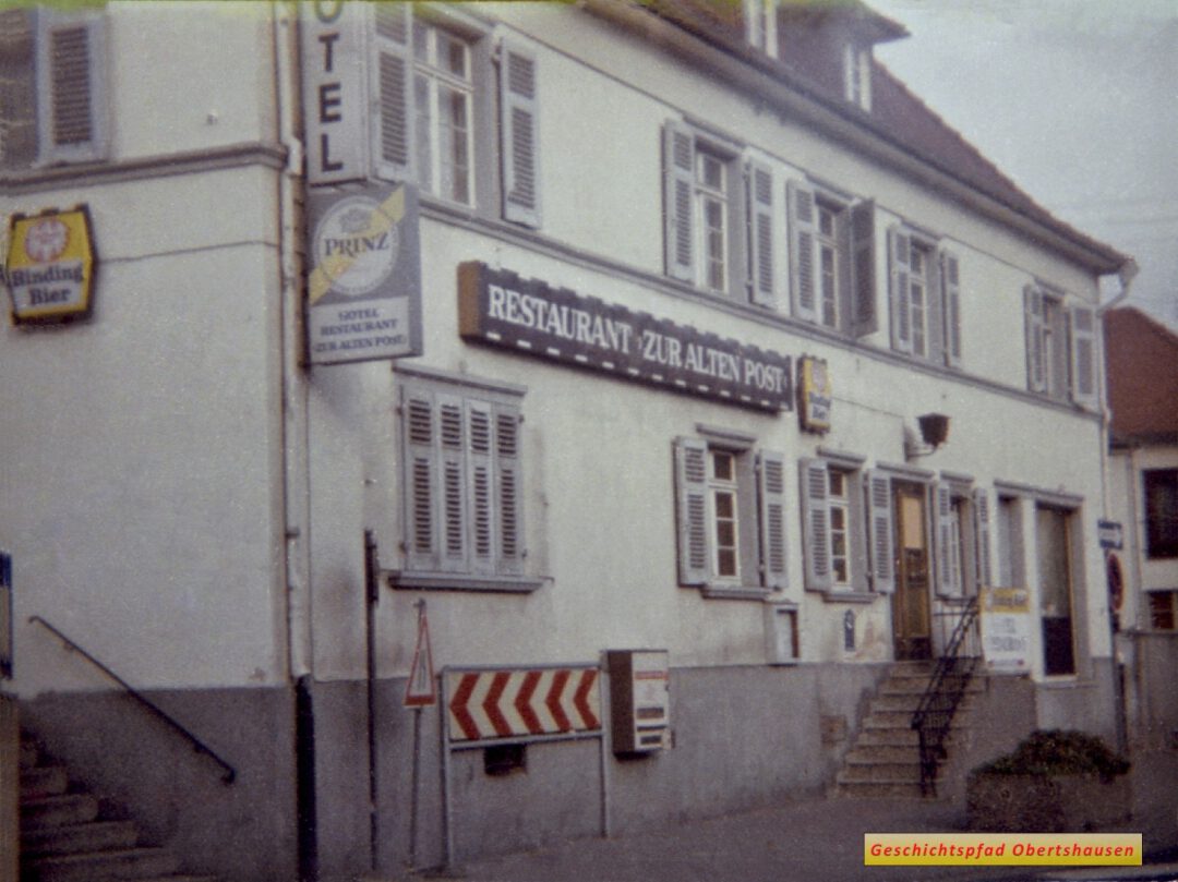 Restaurant Alte Post in den 1970er Jahren